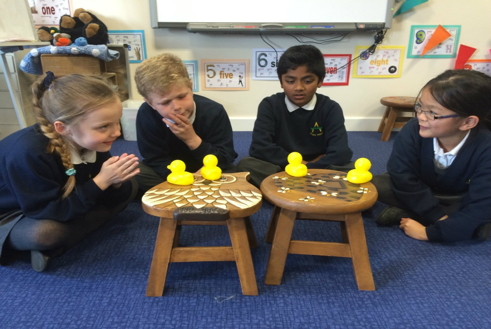 Furniture supporting Maths talk in groups